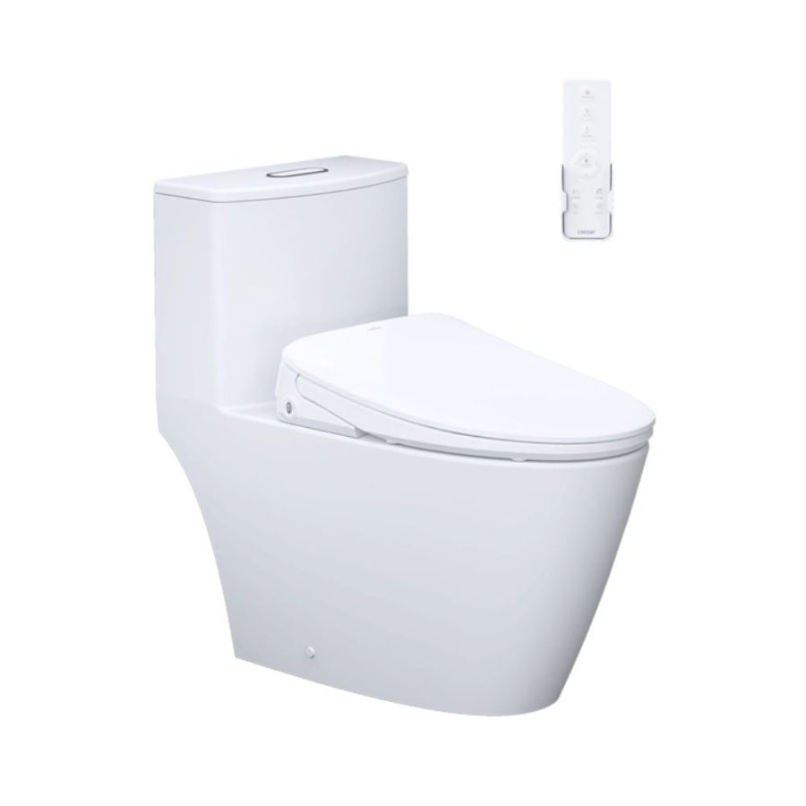 Bồn cầu 1 khối nắp điện tử Caesar C1363F+TAF710H