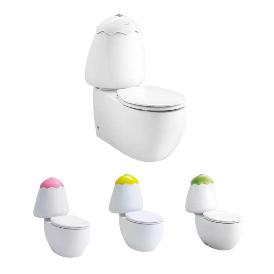 Bồn cầu 2 khối trẻ em thoát ngang dòng Googai COTTO C15017
