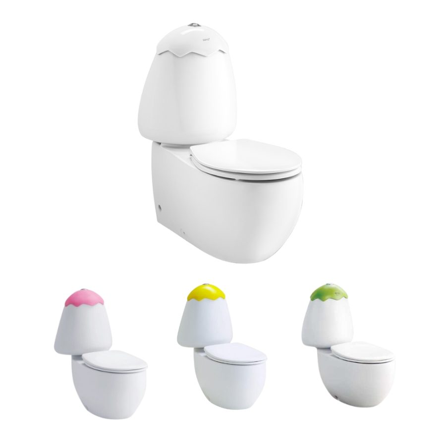 Bồn cầu 2 khối trẻ em thoát sàn dòng Googai COTTO C15037
