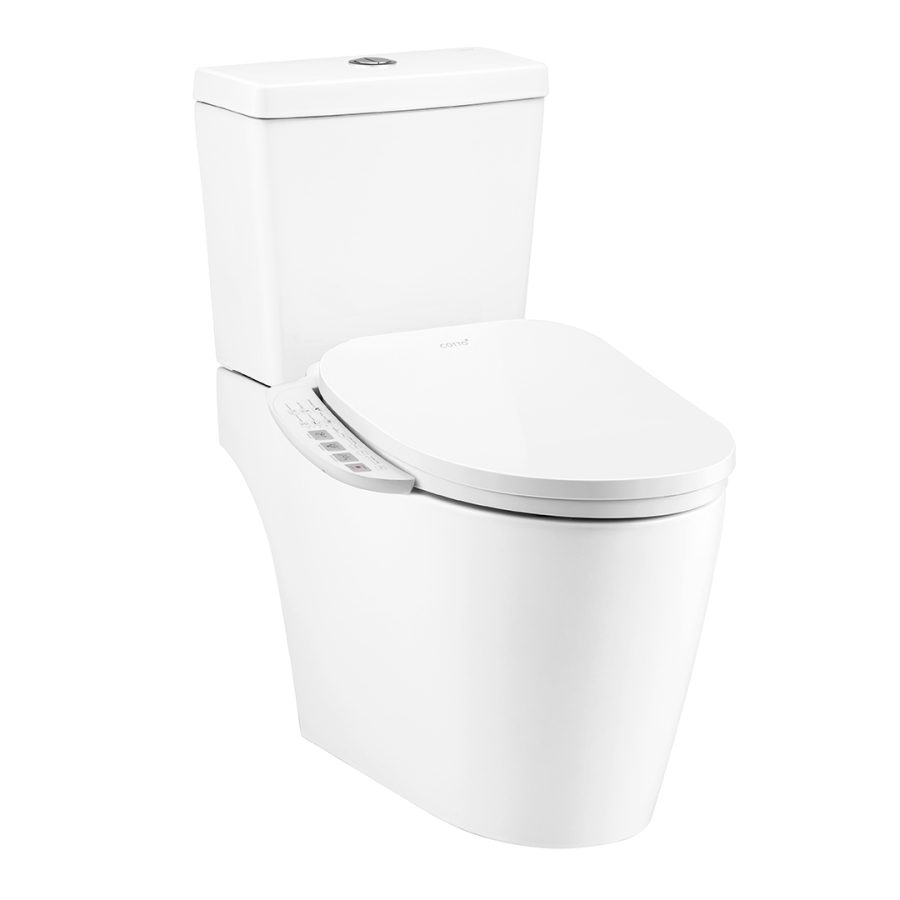 Bồn cầu 2 khối nắp điện tử COTTO C167507(CV6) Harmony