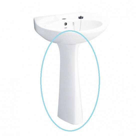 Chân chậu lavabo dài COTTO C412