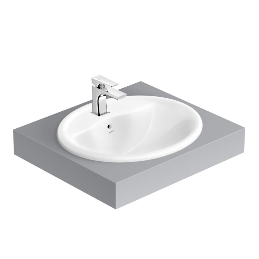 Chậu lavabo dương vành Viglacera CD1