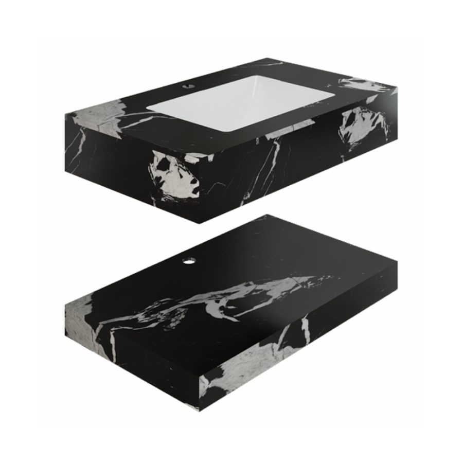 Chậu lavabo âm bàn đá 2 tầng Viglacera CHG-9S01P