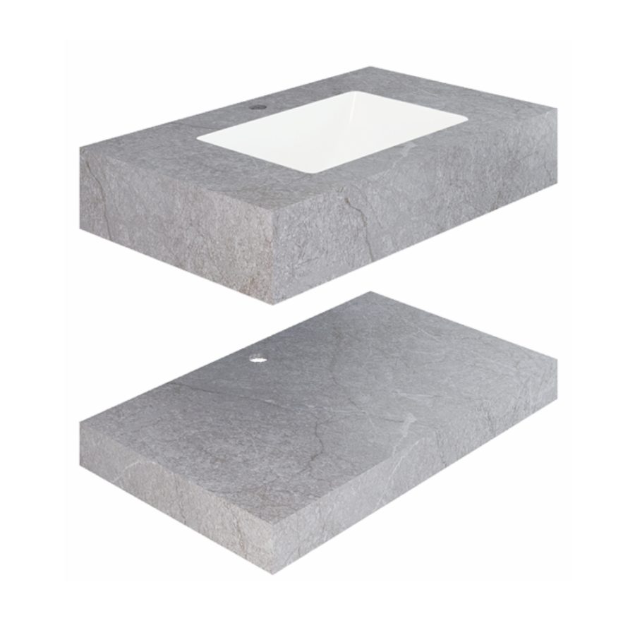Chậu lavabo âm bàn đá 2 tầng Viglacera CL52-9GP02