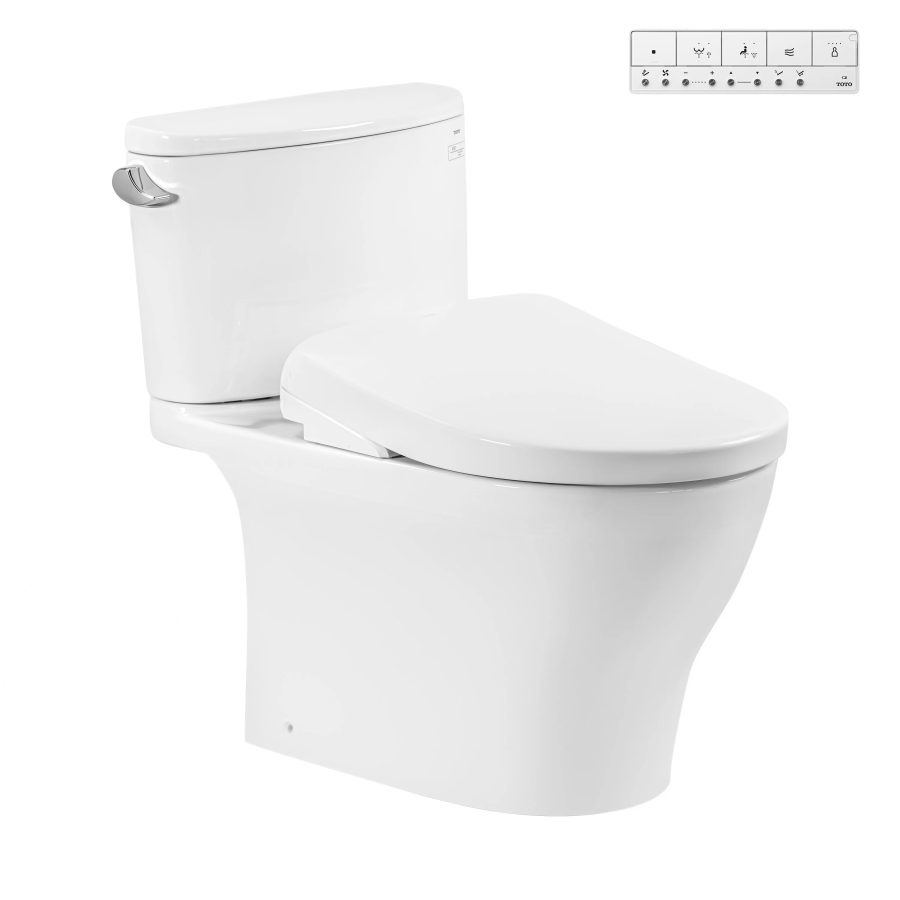 Bồn cầu TOTO CS767CRW23 2 khối nắp điện tử Washlet S7 TCF47360GAA giấu dây