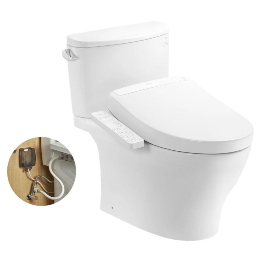 Bồn cầu TOTO CS767RW24 2 khối nắp điện tử Washlet S2 TCF33461GAA
