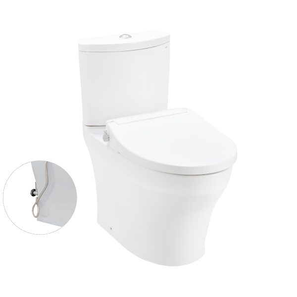 Bồn cầu TOTO CS838DE2 2 khối nắp rửa cơ TCW07S