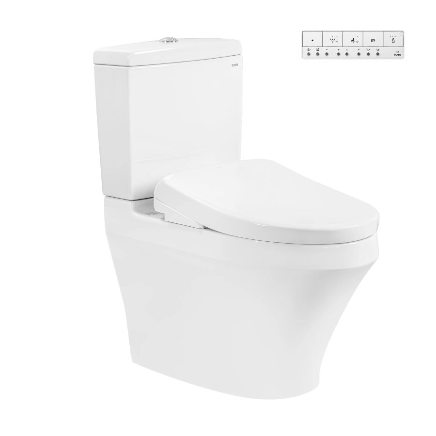 Bồn cầu TOTO CS948CDW23 2 khối nắp điện tử Washlet S7 TCF47360GAA giấu dây