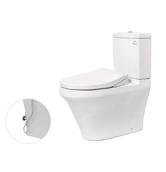 Bồn cầu TOTO CS948DE2 2 khối nắp rửa cơ TCW07S