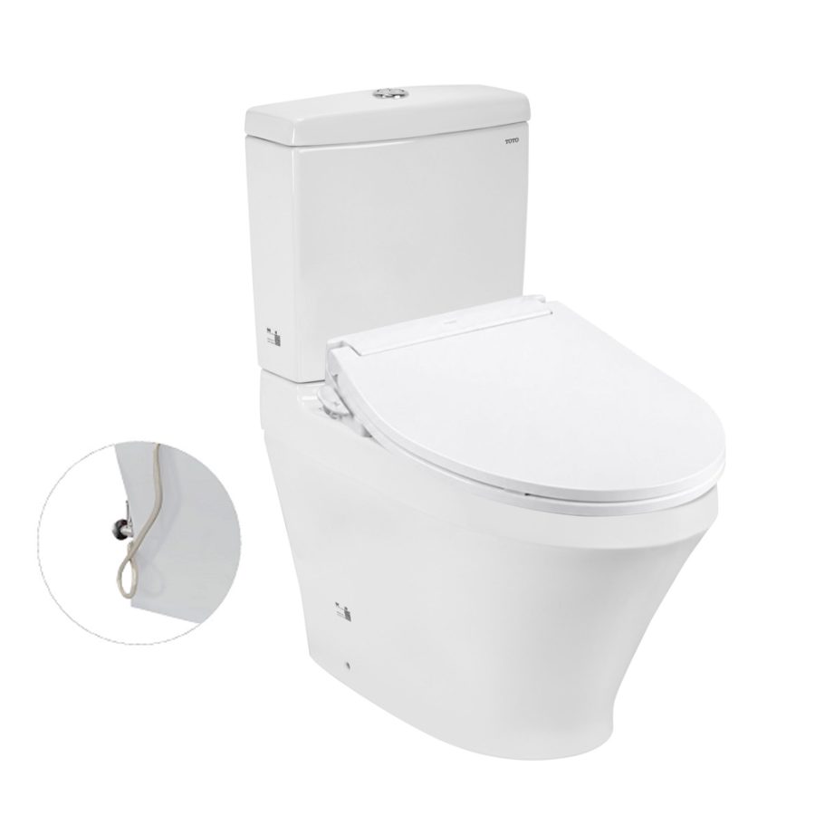 Bồn cầu TOTO CS948DE6 2 khối nắp rửa cơ TCW11S