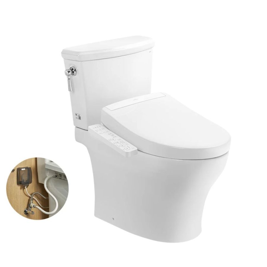 Bồn cầu TOTO CS986GW24 2 khối nắp điện tử Washlet S2 TCF33461GAA