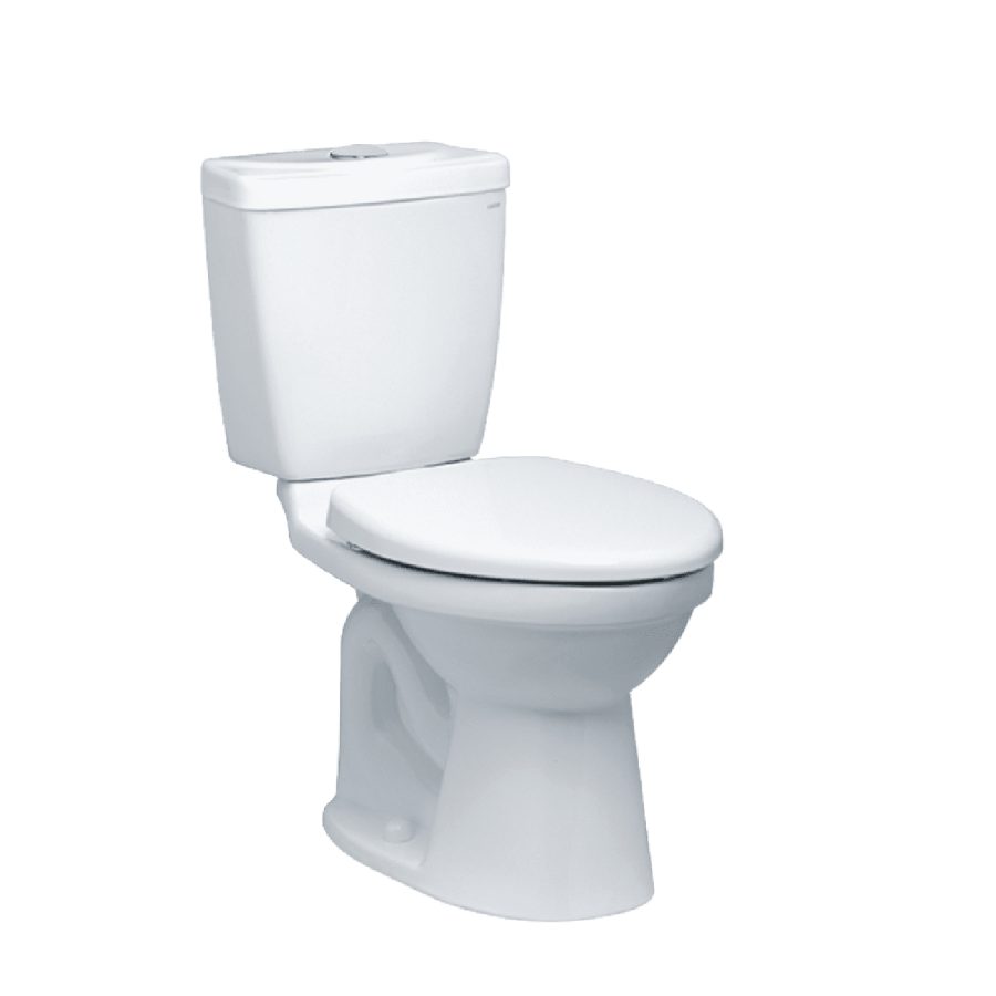 Bồn cầu 2 khối Caesar CT1325 nắp thường