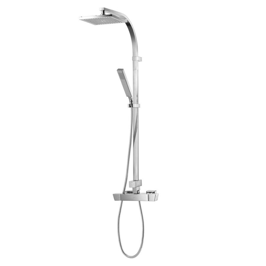 Bộ sen cây COTTO CT2134W nhiệt độ nóng lạnh bát vuông Square