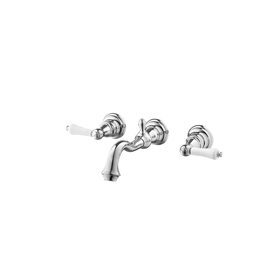 Vòi chậu lavabo COTTO CT2222C42 nóng lạnh gắn tường Glamis