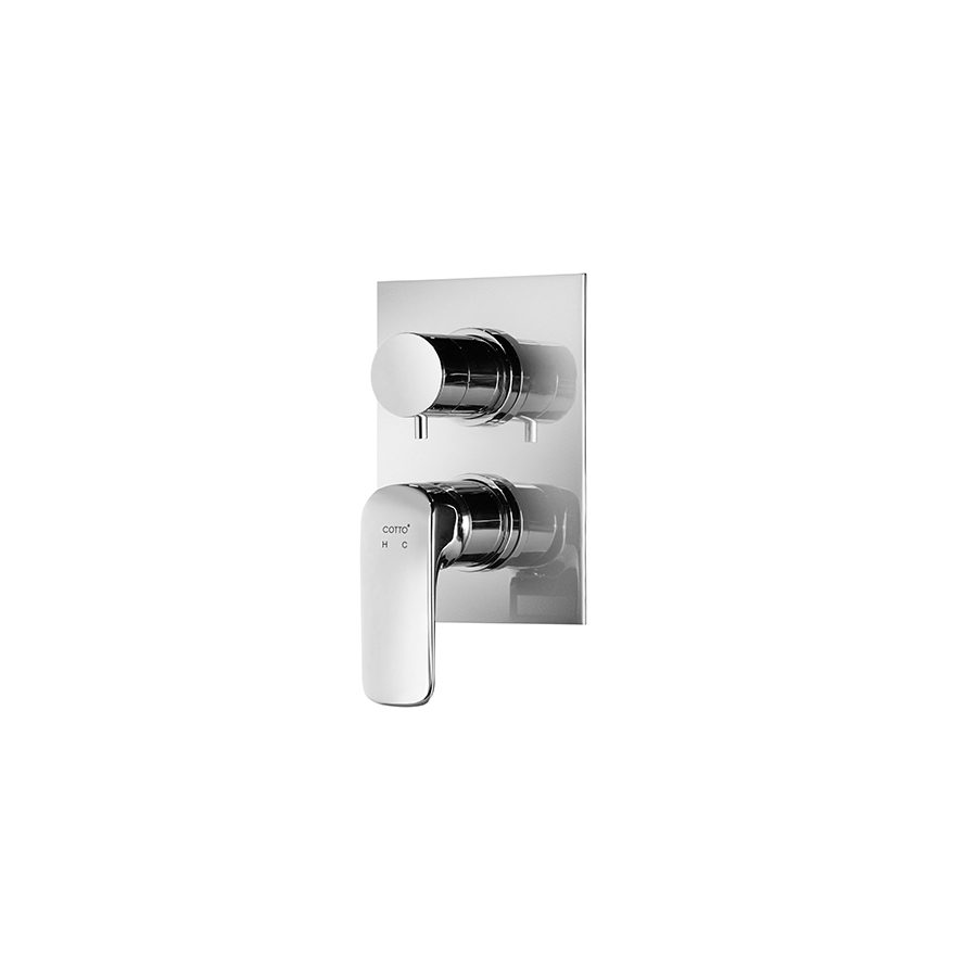 Van điều chỉnh âm tường COTTO CT2245A nhiệt độ nóng lạnh kèm van chuyển hướng 4 đường nước Scirocco