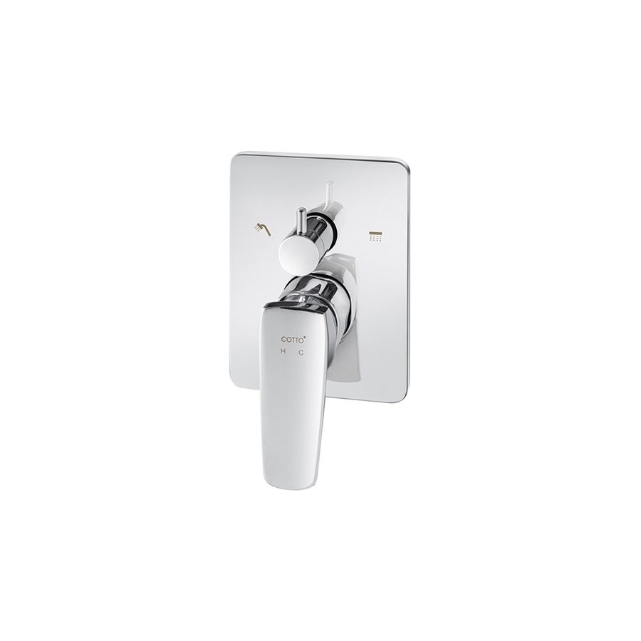 Van điều chỉnh âm tường COTTO CT2323A nóng lạnh kèm van chuyển hướng 2 đường nước Essentia