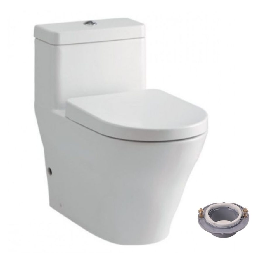 Bồn cầu TOTO CW166RB/TC384CVK/T53P100VR 1 khối nắp đóng êm