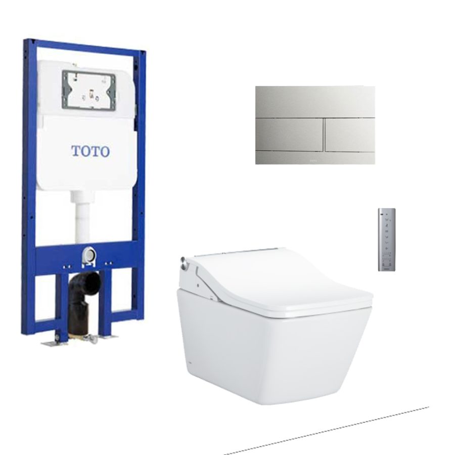 Bồn cầu treo tường điện tử SW (giấu dây) xả tự động TOTO CW522EA/TCF804C2Z/WH172AAT/MB171M#SS