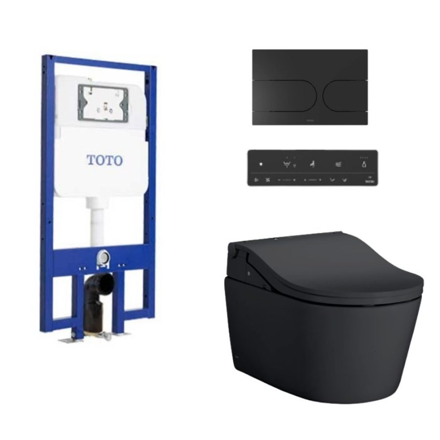 Bồn cầu treo tường điện tử RW (giấu dây) xả tự động TOTO CW542EME5UMBL/TCF802EBZ#MBL/WH172AAT/MB175M#B