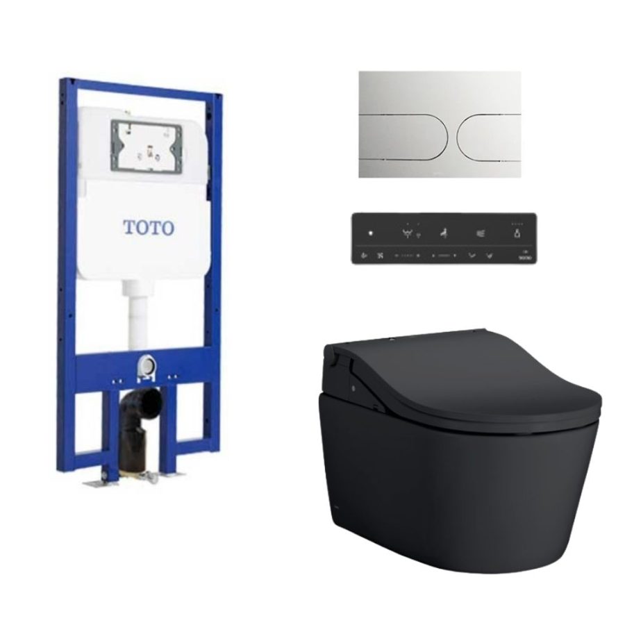 Bồn cầu treo tường điện tử RW (giấu dây) xả tự động TOTO CW542EME5UMBL/TCF802EBZ#MBL/WH172AAT/MB175M#SS