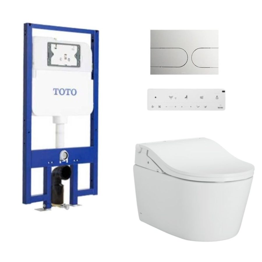 Bồn cầu treo tường điện tử RW (giấu dây) TOTO CW542EME5UMW/TCF801ECZ#MW/WH172AT/MB175M#SS