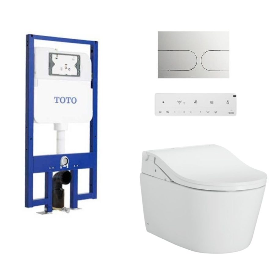 Bồn cầu treo tường điện tử RW (giấu dây) xả tự động TOTO CW542EME5UMW/TCF802ECZ#MW/WH172AAT/MB175M#SS
