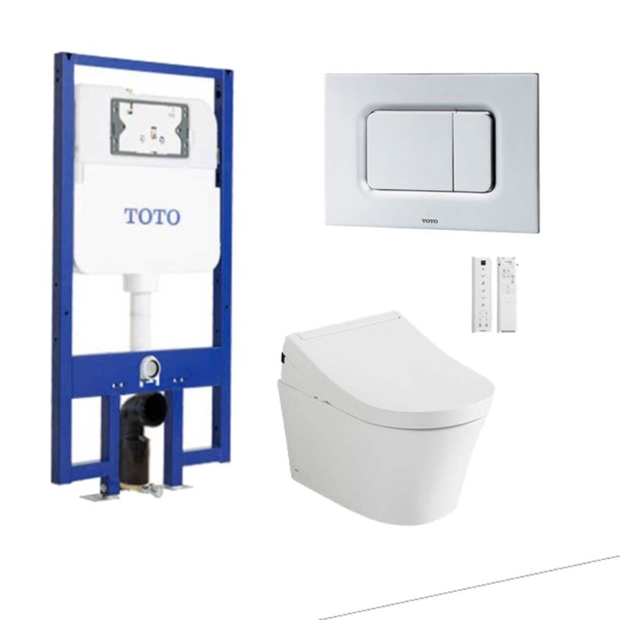 Bồn cầu treo tường điện tử (giấu dây) xả tự động TOTO CW553C/TCF34570GAA/WH172AAT/TCA502/MB170P#SS
