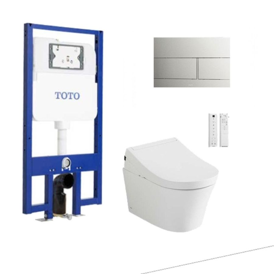 Bồn cầu treo tường nắp rửa điện tử S5 (giấu dây) xả tự động TOTO CW553C/TCF34570GAA/WH172AAT/TCA502/MB171M#SS