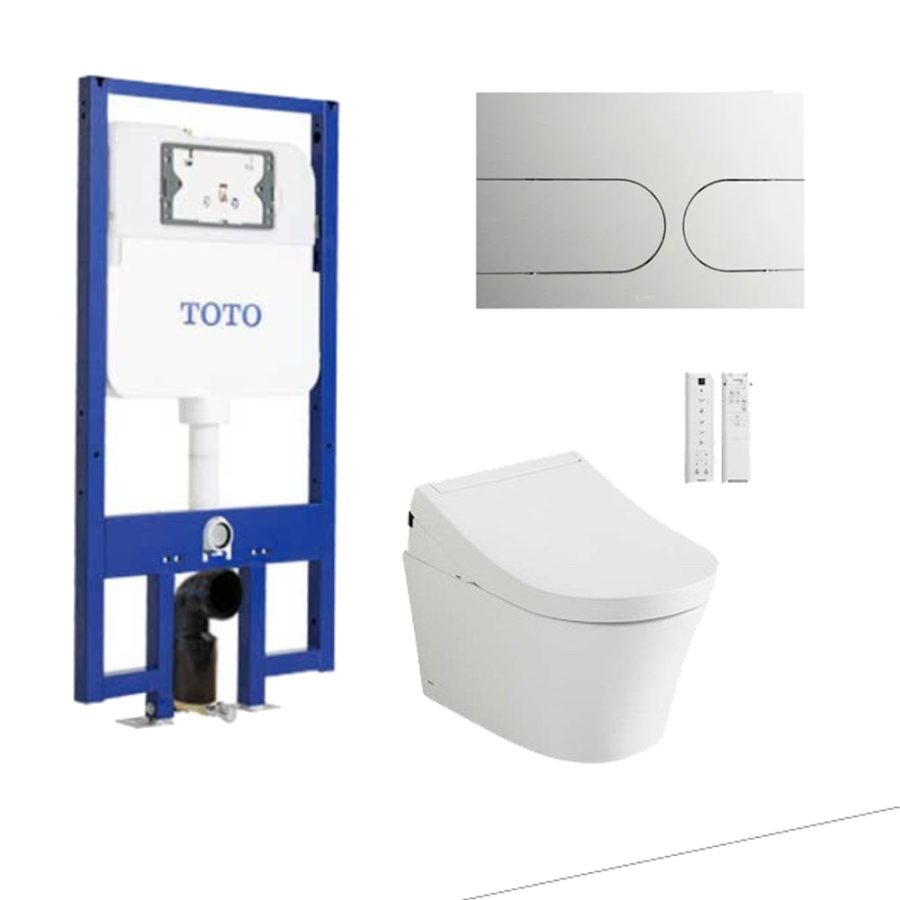 Bồn cầu treo tường điện tử (giấu dây) xả tự động TOTO CW553C/TCF34570GAA/WH172AAT/TCA502/MB175M#SS