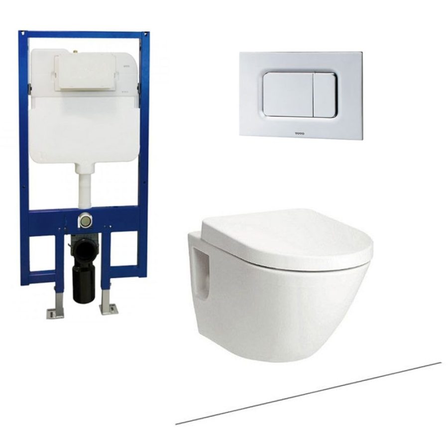 Bồn cầu treo tường nắp êm TOTO CW762/TC384CVK#W/WH172A/MB170P#SS