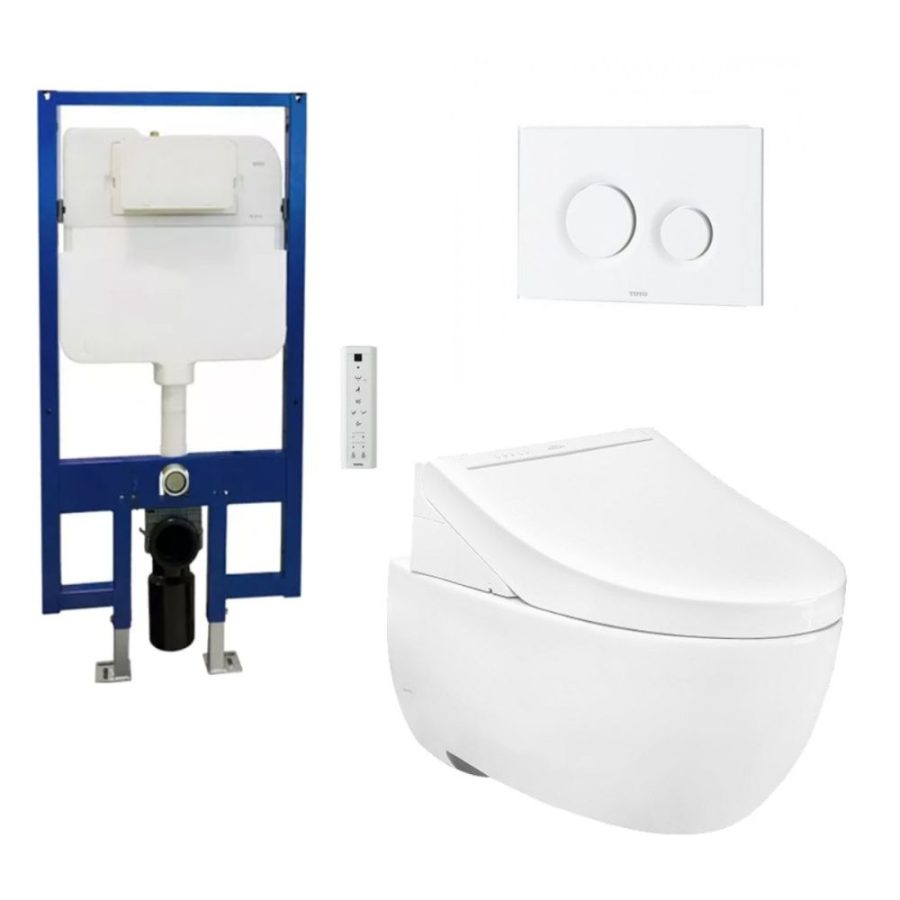 Bồn cầu treo tường nắp rửa điện tử C5 TOTO CW812RA/TCF24410AAA/WH172A/MB174P#WH