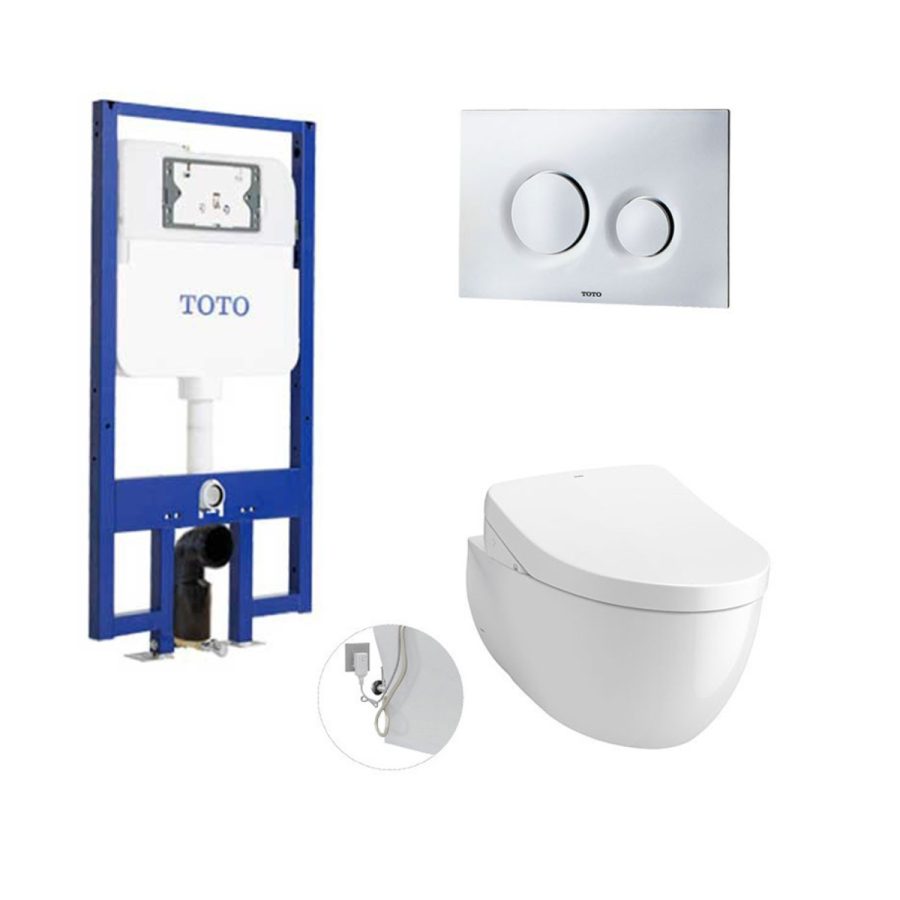 Bồn cầu treo tường LP Series điện tử S7 TOTO CW812RA/TCF4911Z/WH172A/MB174P#SS
