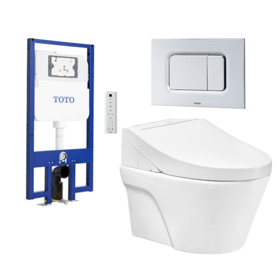 Bồn cầu treo tường Avante điện tử C5 TOTO CW822RA/TCF24410AAA/WH172A/MB170P#SS