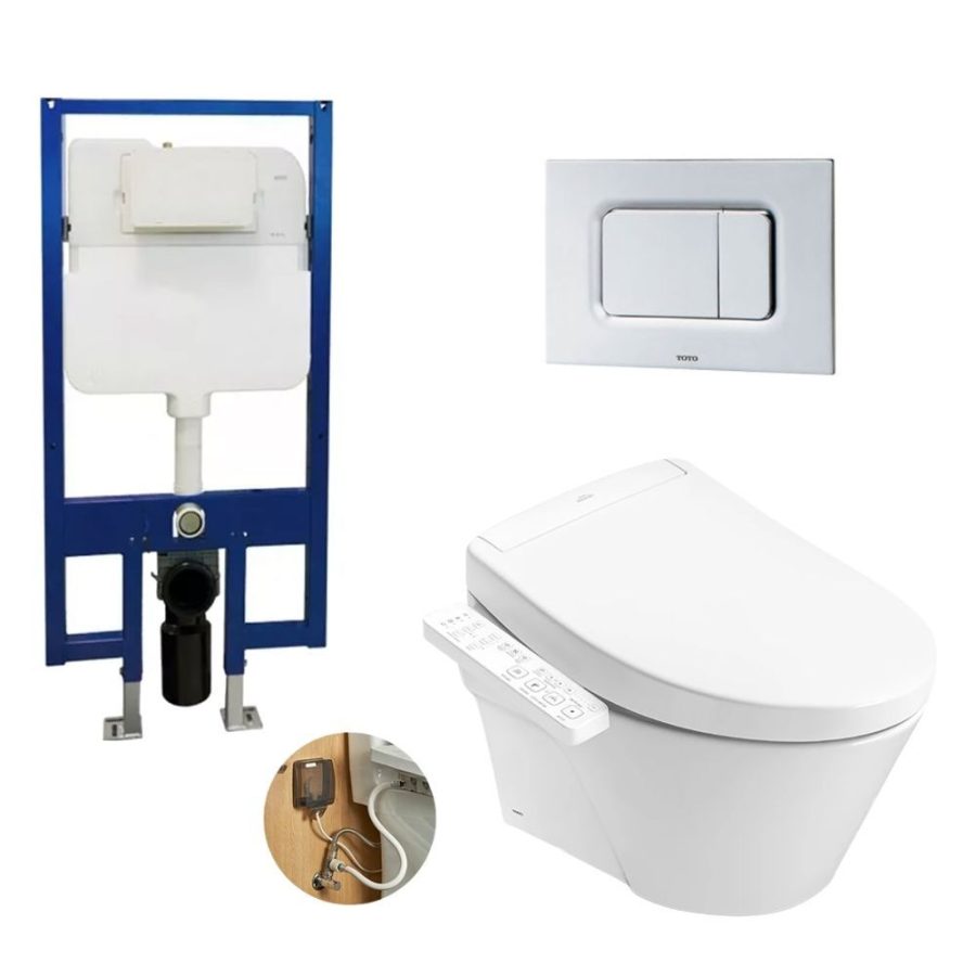 Bồn cầu treo tường nắp rửa điện tử S2 TOTO CW822RA/TCF33461GAA/WH172A/MB170P#SS