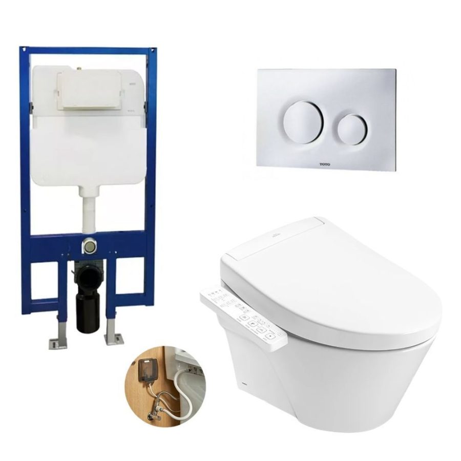 Bồn cầu treo tường nắp rửa điện tử S2 TOTO CW822RA/TCF33461GAA/WH172A/MB174P#SS