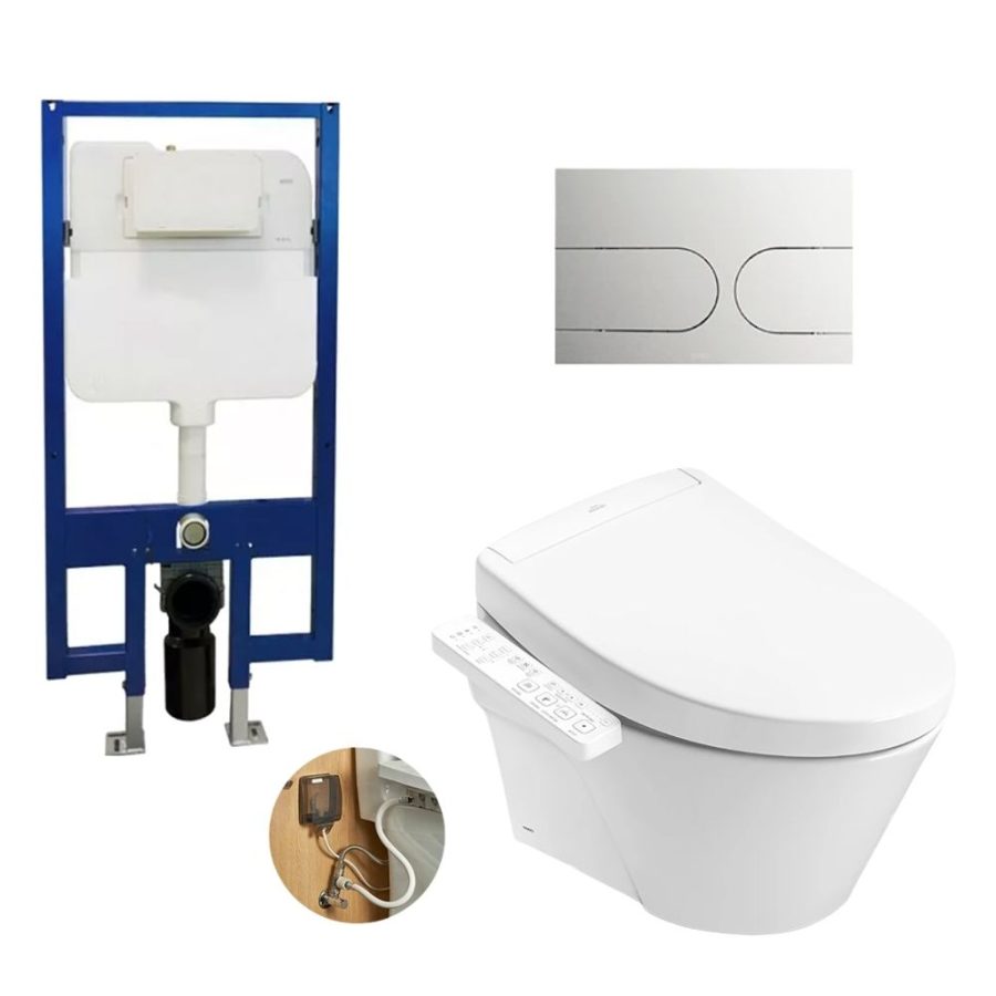 Bồn cầu treo tường nắp rửa điện tử S2 TOTO CW822RA/TCF33461GAA/WH172A/MB175M#SS