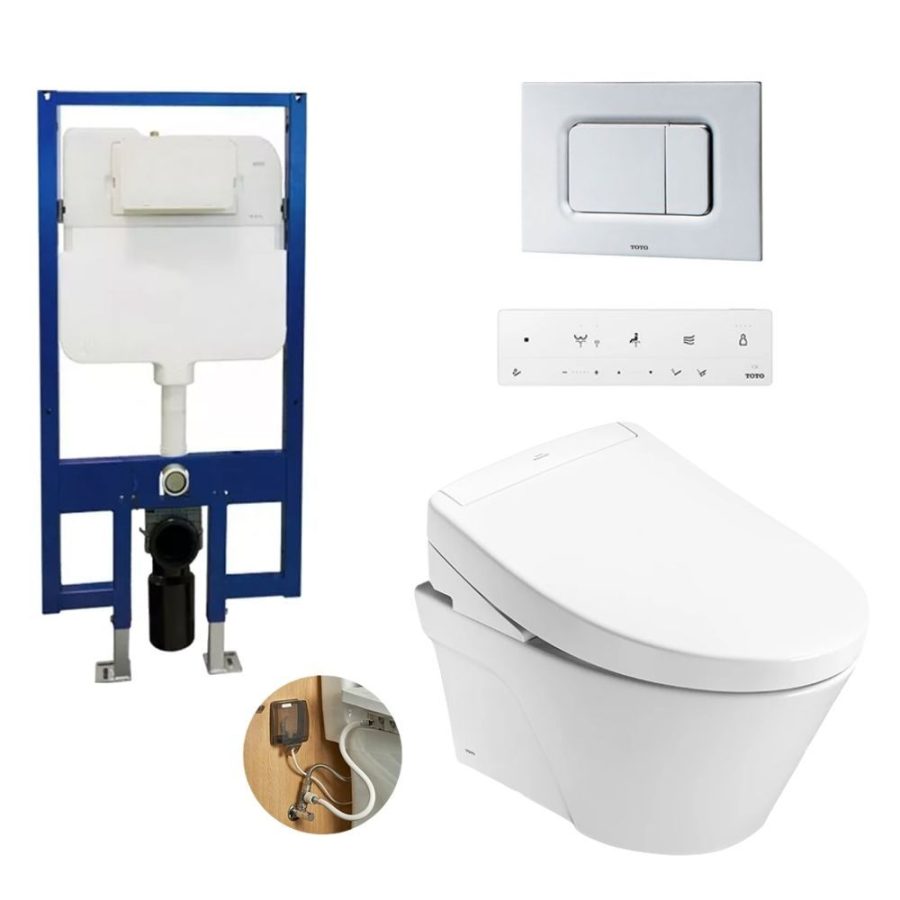 Bồn cầu treo tường nắp rửa điện tử S5 TOTO CW822RA/TCF34461GAA/WH172A/MB170P#SS