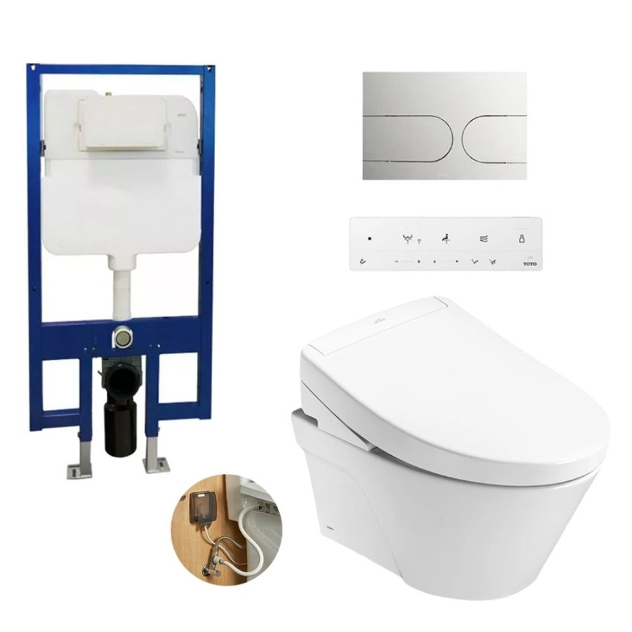 Bồn cầu treo tường nắp rửa điện tử S5 TOTO CW822RA/TCF34461GAA/WH172A/MB175M#SS