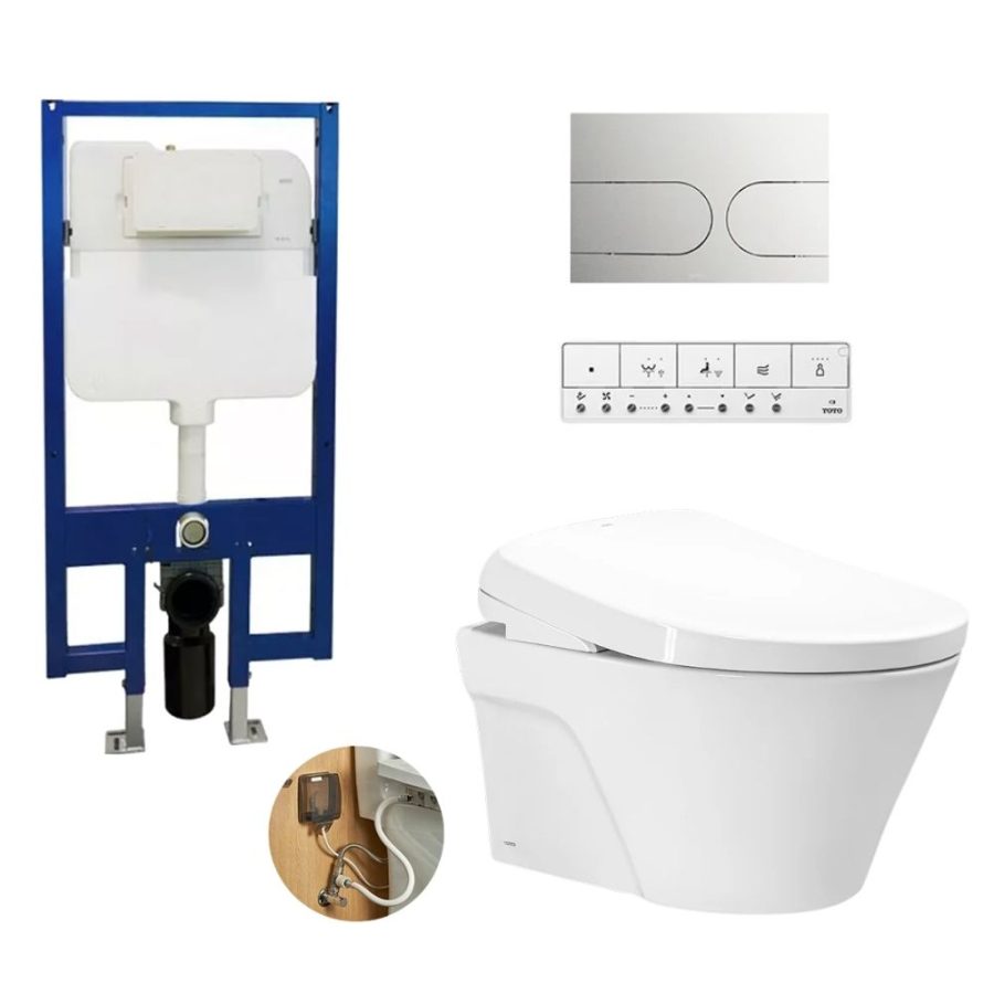 Bồn cầu treo tường nắp rửa điện tử S7 TOTO CW822RA/TCF47360GAA/WH172A/MB175M#SS