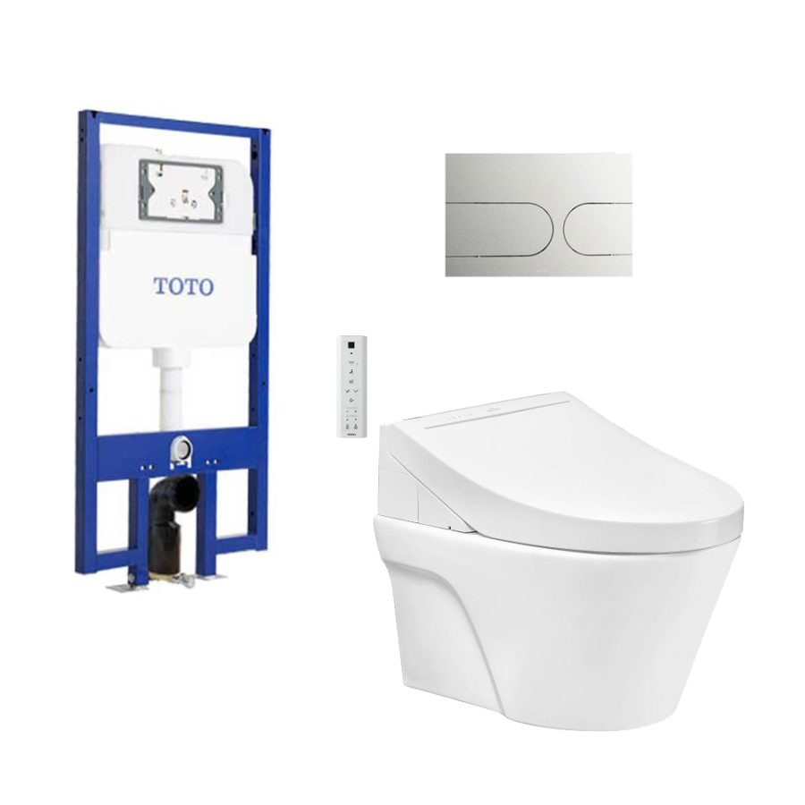 Bồn cầu treo tường nắp rửa điện tử C5 (giấu dây) TOTO CW822REA/TCF24460AAA/WH172AT/TCA465/MB175M#SS