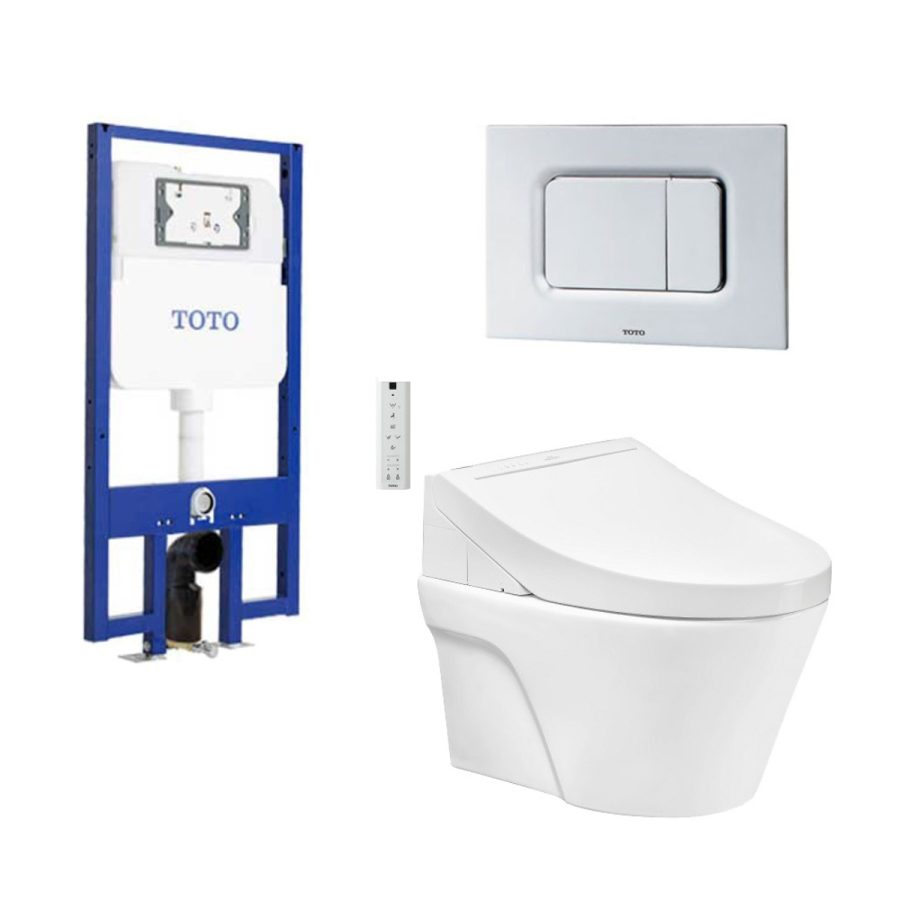 Bồn cầu treo tường điện tử C5 (giấu dây) TOTO CW822REA/TCF24460AAA/WH172AT/TCA465/MB170P#SS