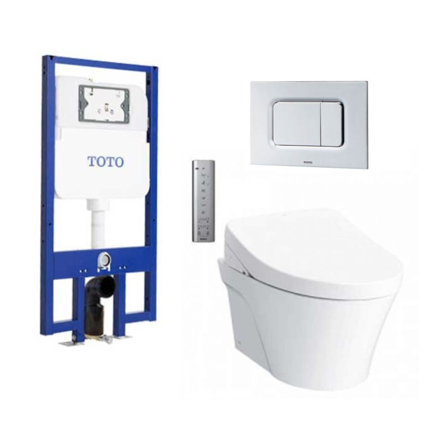 Bồn cầu treo tường điện tử S7 (giấu dây) xả tự động TOTO CW822REA/TCF4911EZ/WH172AAT/TCA464/MB170P#SS