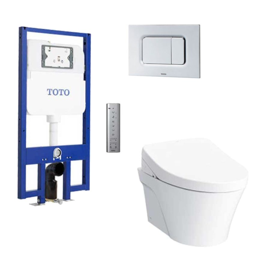 Bồn cầu treo tường điện tử S7 (giấu dây) TOTO CW822REA/TCF4911EZ/WH172AT/TCA465/MB170P#SS