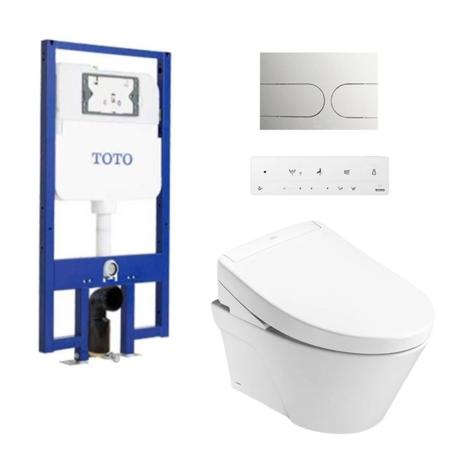 Bồn cầu treo tường nắp rửa điện tử S5 (giấu dây) TOTO CW822REA/TCF34461GAA/WH172AT/TCA465/MB175M#SS