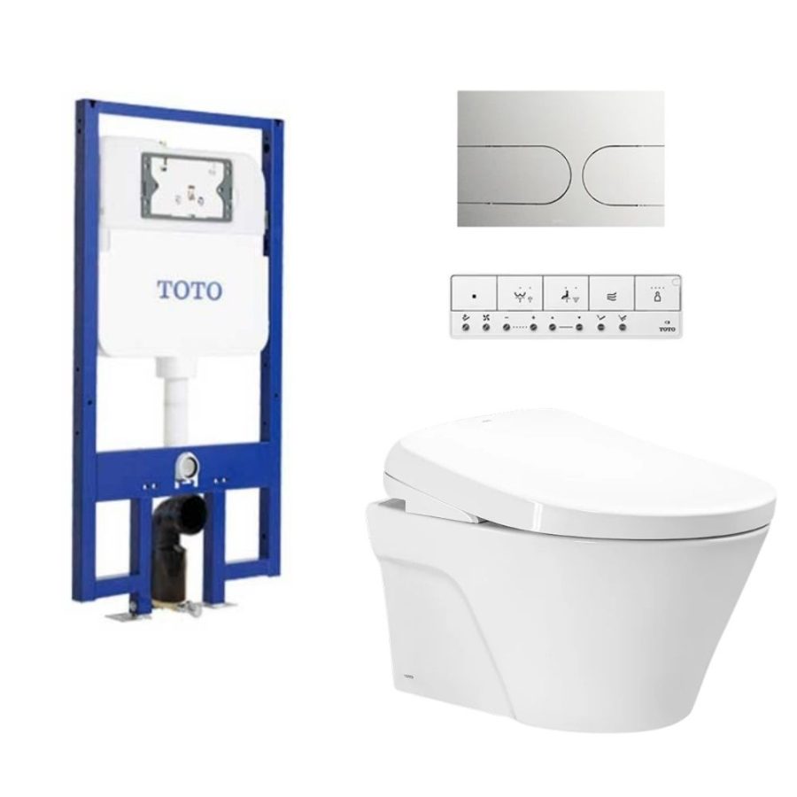 Bồn cầu treo tường nắp rửa điện tử S7 (giấu dây) xả tự động TOTO CW822REA/TCF47360GAA/WH172AAT/TCA546/MB175M#SS