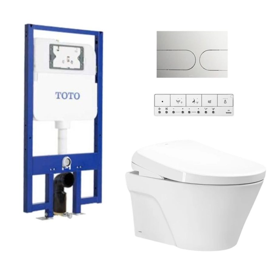 Bồn cầu treo tường nắp rửa điện tử S7 (giấu dây) TOTO CW822REA/TCF47360GAA/WH172AT/TCA465/MB175M#SS