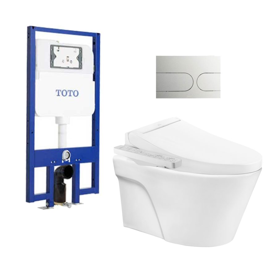 Bồn cầu treo tường điện tử (giấu dây) TOTO CW822REA/TCF23460AAA/WH172AT/TCA465/MB175M#SS