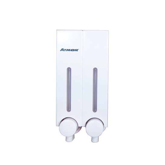 Hộp nhấn xà phòng đôi 250mlx2 ATMOR DH-725-2W (DH7252W)