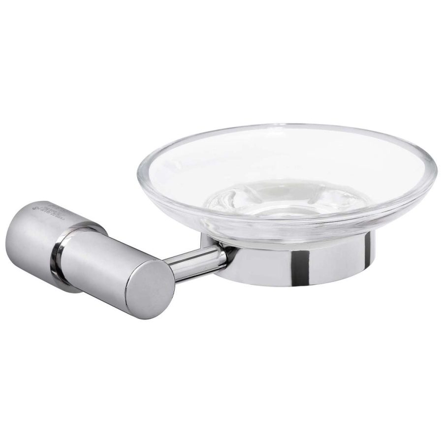 Kệ xà bông kiếng nắp tròn inox 304 Tovashu E2