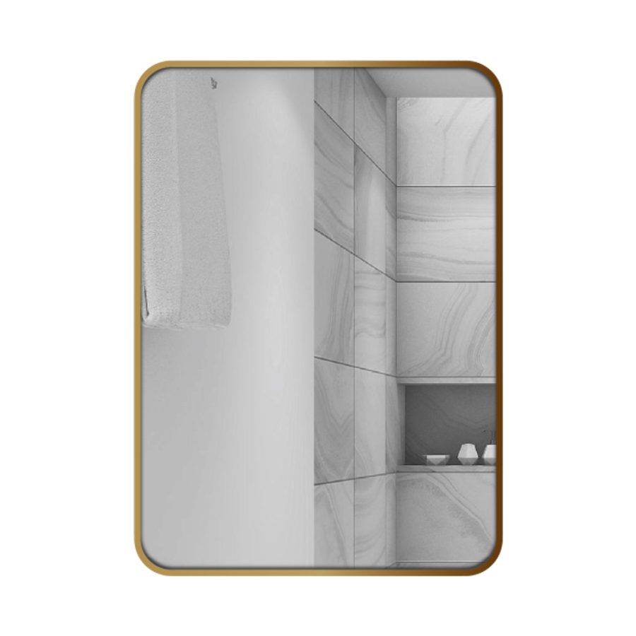 Gương soi chữ nhật khung viền nhôm 50x70cm GLS